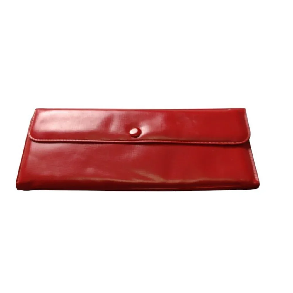 Kayser Manicure Pedicure Set In Red Case Vintage NEW 7 Piece Snap Closure